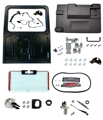 Land Rover Defender Puma 2002-16 Rear Door Kit High Brake Glass- SP Panels